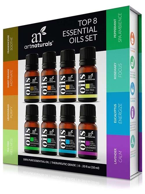 Artnaturals 8-Bottle Essential Oil Set