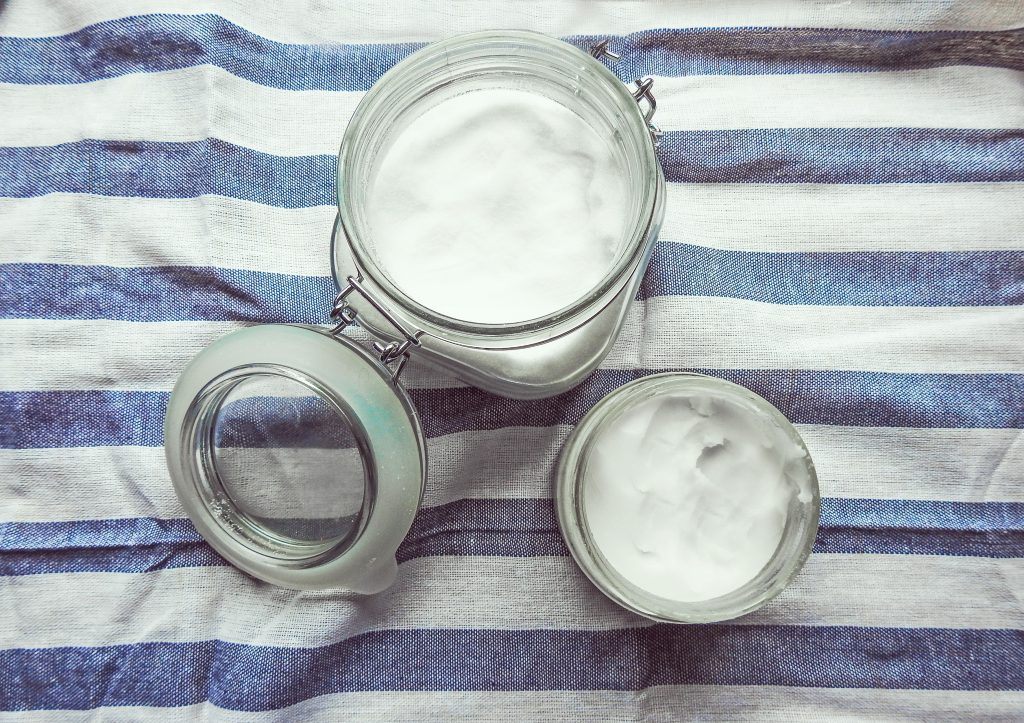 Cream In Glass Bottle