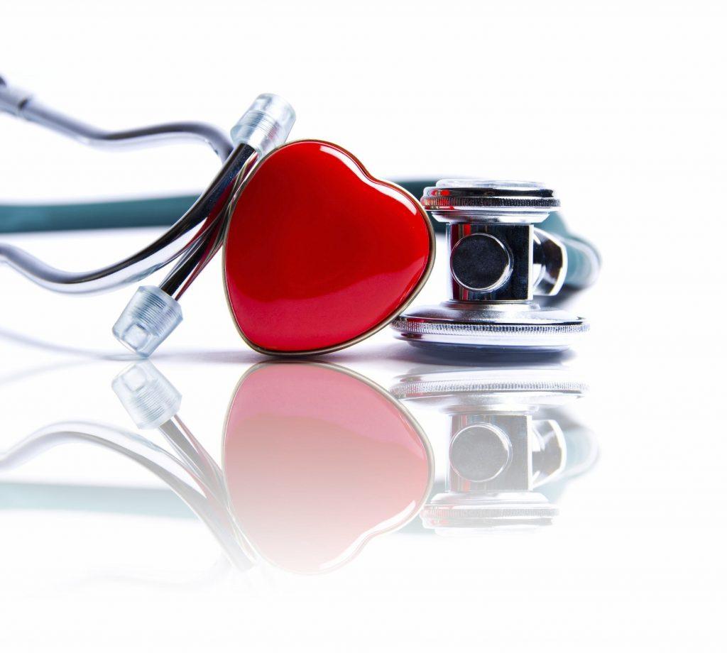 Heart Image With Stethoscope, Cardiac, Cardiology